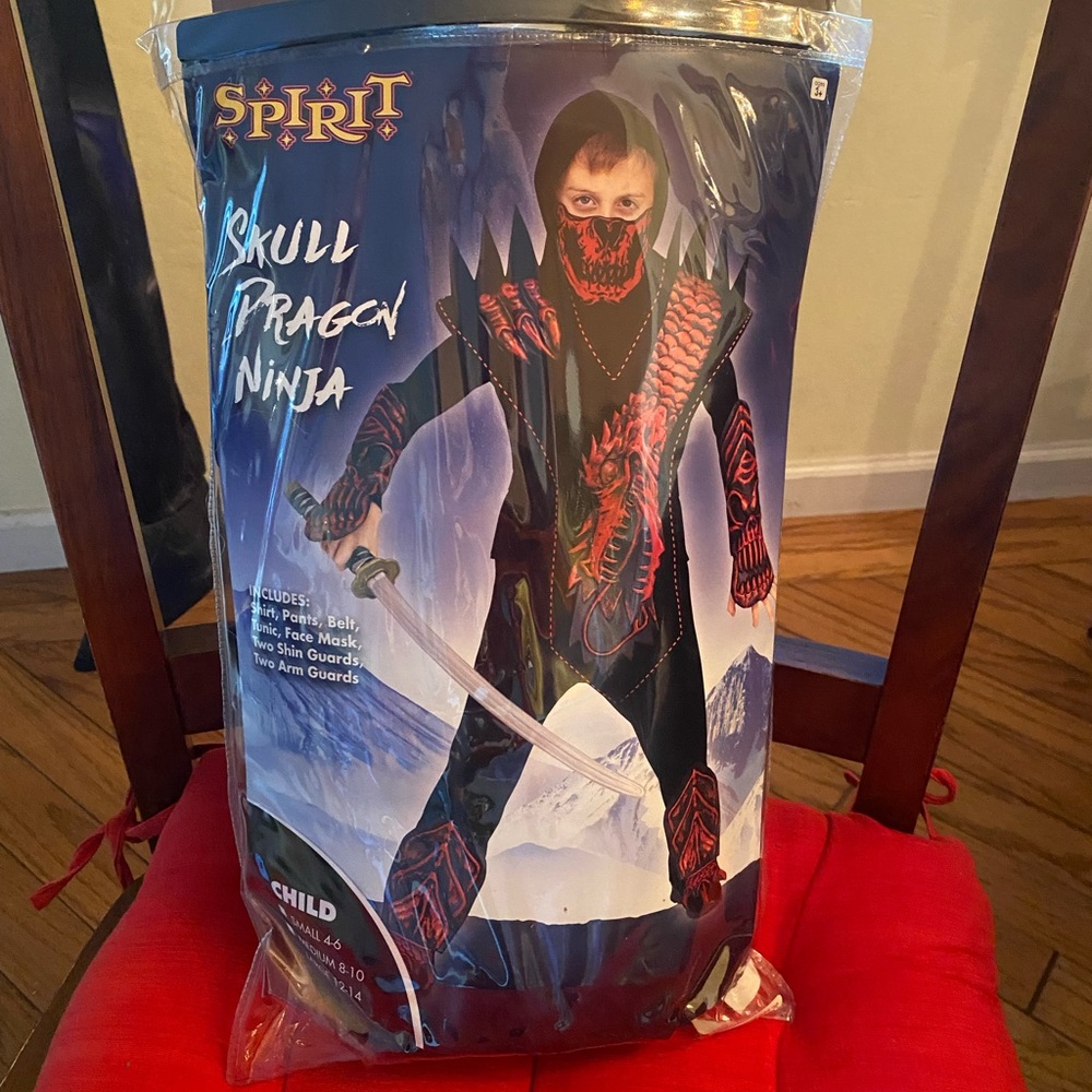 Skull Dragon Ninja Boys Halloween Costume